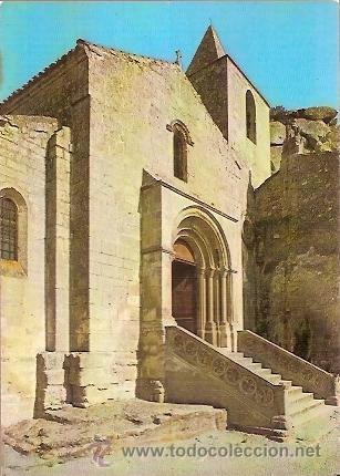 Cartes Postales: POSTAL A COLOR 10846 LES BAUX DE PROVENCE BOUCHES DU RHONE LE PORCHE ET L'EGLISE SAINT VINCENT EPOQU
