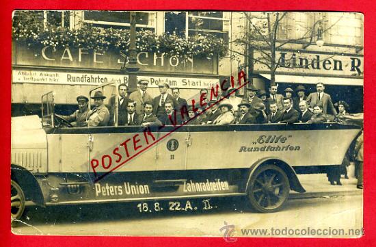 Cartoline: POSTAL BERLIN ALEMANIA GRAN AUTOMOVIL COCHE AUTOBUS FOTOGRAFIA P79487