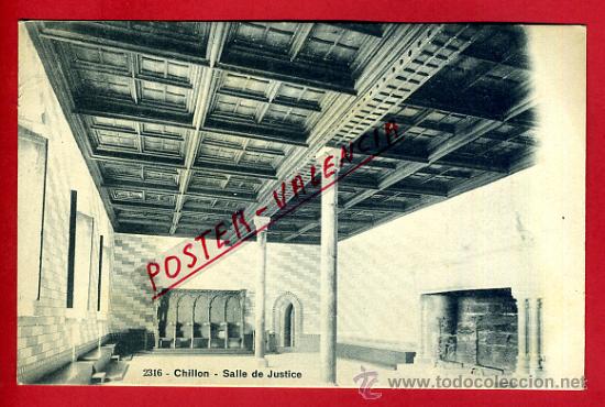 Cartoline: POSTAL CHILLON, SUIZA, SALLE DE JUSTICE,  P79513
