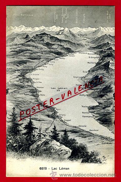 Cartoline: POSTAL CHILLON, SUIZA, LAC LEMAN,  P79514