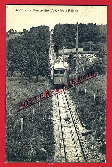 Cartoline: POSTAL VEVEY, SUIZA, EL FUNICULAR, TREN,  P79526