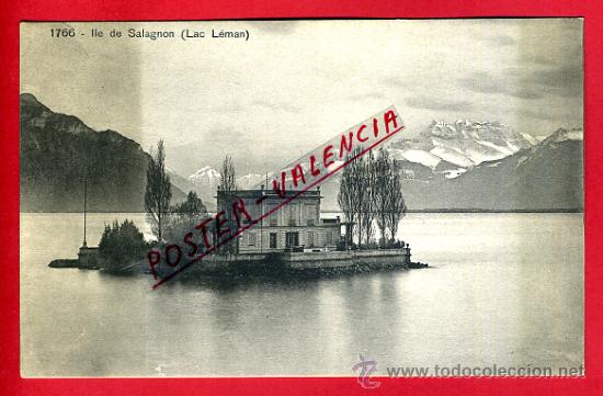 Cartoline: POSTAL LAGO LEMAN, SUIZA, LIE DE SALAGNON,   P79557