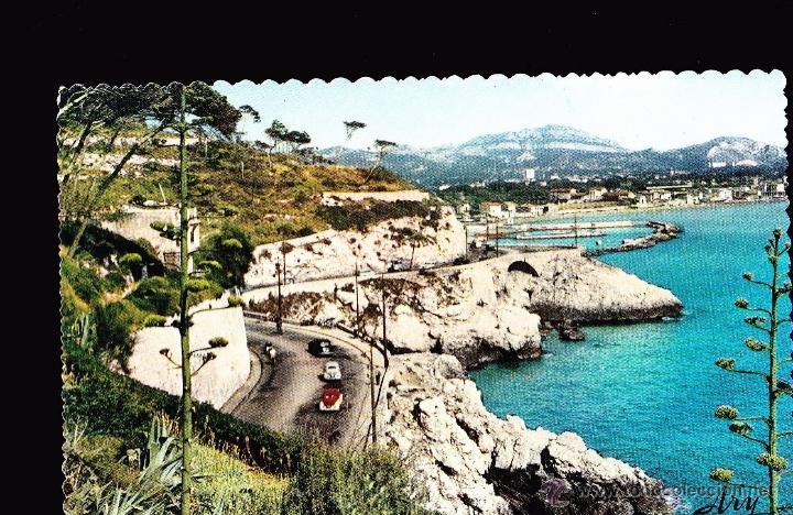Postkarten: TARJETA POSTAL - MARSEILLE - PROMENADE DE LA CORNICHE VERS LA PLAGE