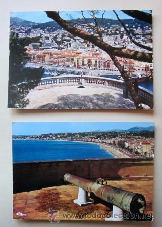 Postales: NIZA - NICE - LOTE DOS POSTALES - Foto 1