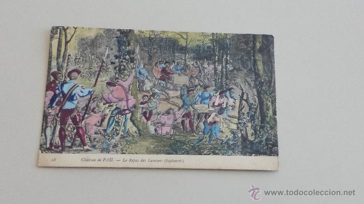 Cartes Postales: POSTAL ANTIGUA CHATEAU DE PAU--LE REPAS DES LANCIERS