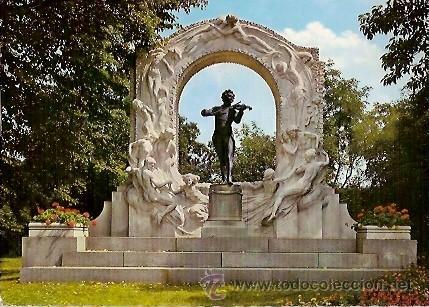 Postales: POSTAL A COLOR WIEN JOHANN STRAUB DENKMAL ESCRITA 1967