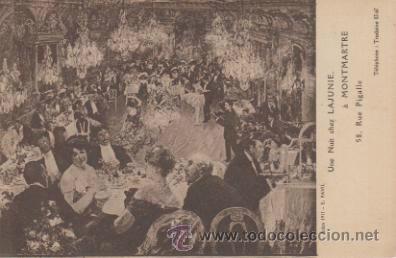 Cartes Postales: Une Nuit chez Lajunie &aacute; Montmartre. 1967.