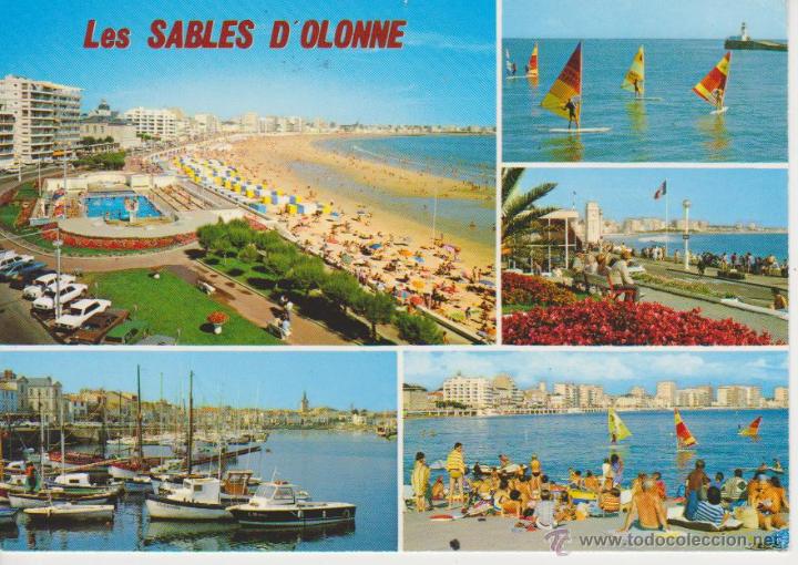 Postales: LES SABLES D'OLONNE (FRANCIA) ( 1 AGUJERO DE CHINCHETA)