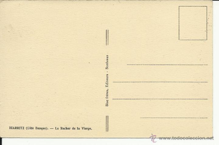 Postales: POSTAL ANTIGUA BIARRITZ C&Ocirc;TE BASQUE - Foto 2