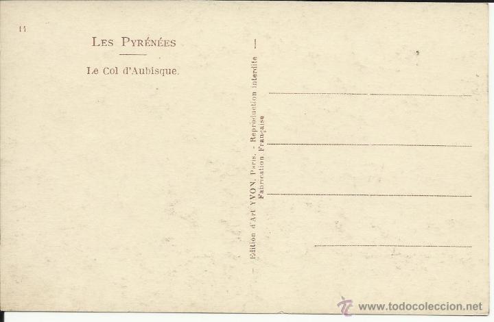 Postales: Postal antigua de le Col d&acute;aubisque - Foto 2