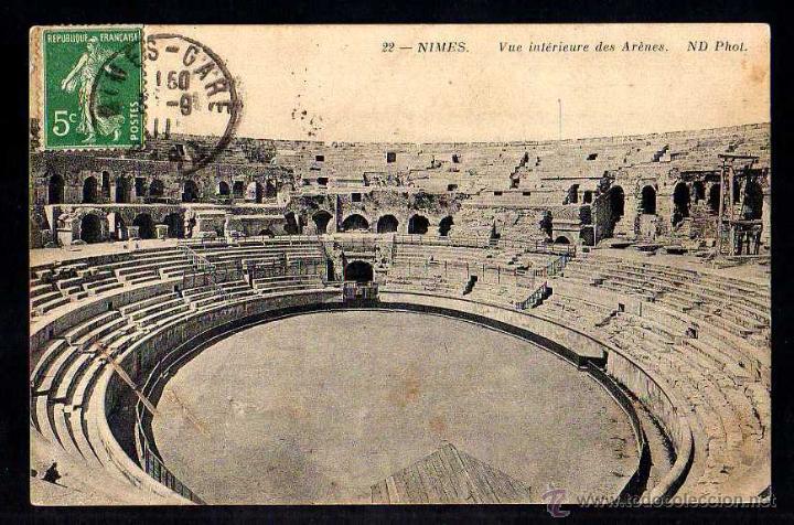 Postales: Francia.  Nimes. Circulada. - Foto 1