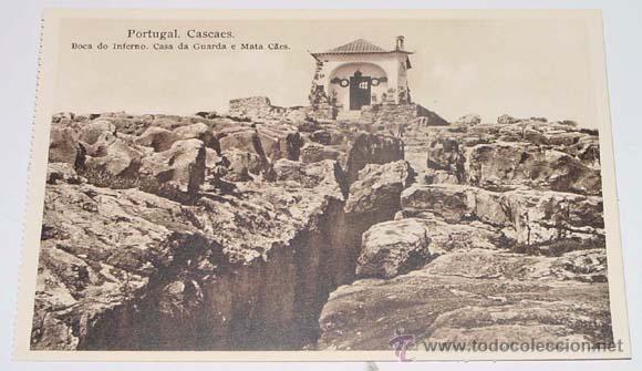 Postais: ANTIGUA POSTAL DE PORTUGAL CASCAES - BOCA DEL INFIERNO - CASA DE GUARDIA - NO CIRCULADA.