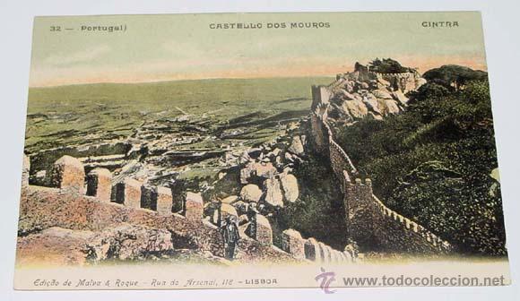 Cartes Postales: ANTIGUA POSTAL DE CINTRA - CASTELLO DOS MUROS - NO CIRCULADA.