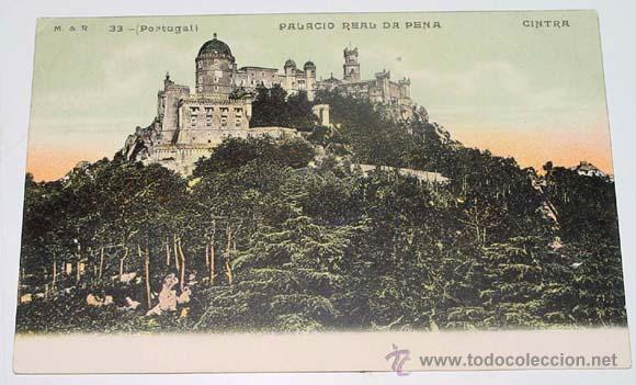 Postales: ANTIGUA POSTAL DE CINTRA - PALACIO REAL DA PENA - NO CIRCULADA.