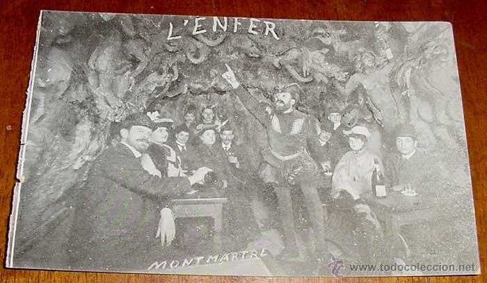 Postkarten: ANTIGUA POSTAL DE CABARET L&acute;EUFER - EL INFIERNO - EN MONTMARTRE - FRANCIA - NO CIRCULADA - SIN DIVID