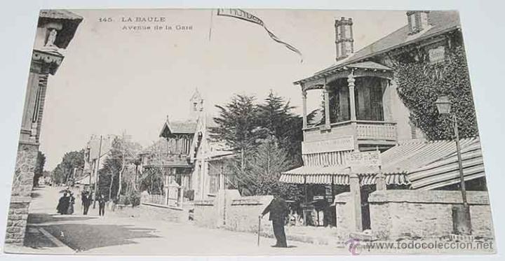 Cartes Postales: ANTIGUA POSTAL DE LA BAULE - AVENUE DE LA GARE - FRANCIA - CIRCULADA.