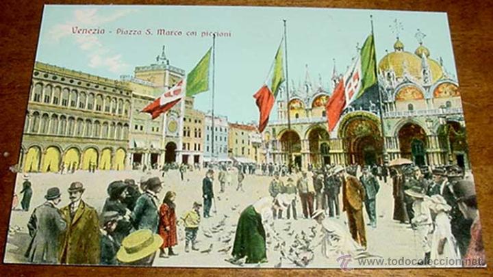 Cartes Postales: ANTIGUA POSTAL DE VENEZIA - ITALIA - PLAZA DE SAN MARCOS - SIN CIRCULAR - OLD POSTCARD, CARTOLINE PO