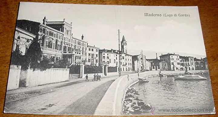 Cartoline: ANTIGUA POSTAL DE MADERNO - LAGO DI GARDA - ITALIA - CIRCULADA.