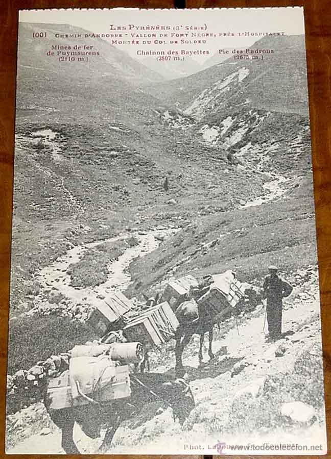 Cartes Postales: ANTIGUA POSTAL DEL VALLE DE ANDORRA - 3&ordf; SERIE - N. 1001 - ED. LABOUCHE - NO CIRCULADA.