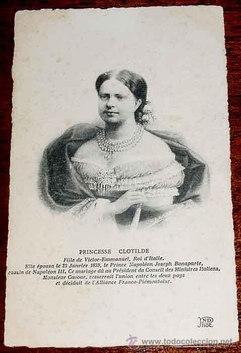 Cartes Postales: ANTIGUA POSTAL DE PRINCESSE CLOTILDE - ITALIA - MONARQUIA - NO CIRCULADA.