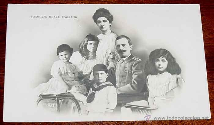 Cartes Postales: ANTIGUA POSTAL FAMIGLIA REALE ITALIANA - ITALIA - MONARQUIA - CIRCULADA.