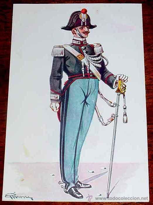 Postales: ANTIGUA POSTAL DEL EJERCITO ITALIANO - UNIFORME GENDARME IN TENUTA DI MEZZA GALA - NO CIRCULADA.