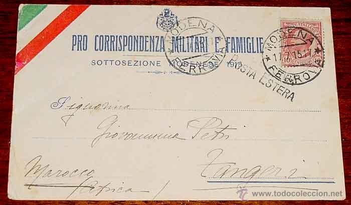 Postkarten: ANTIGUA ENTERO POSTAL DEL EJERCITO ITALIANO - CIRCULADA.