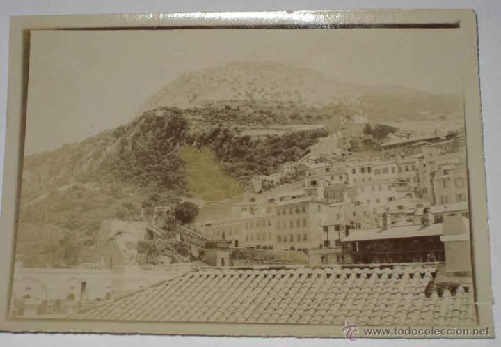 Cartes Postales: ANTIGUA FOTOGRAFIA DE GIBRALTAR, SISTEMA GELATINA BROMURO - MIDE 9,3 X 6,5 CMS. - FINALES SIGLO XIX