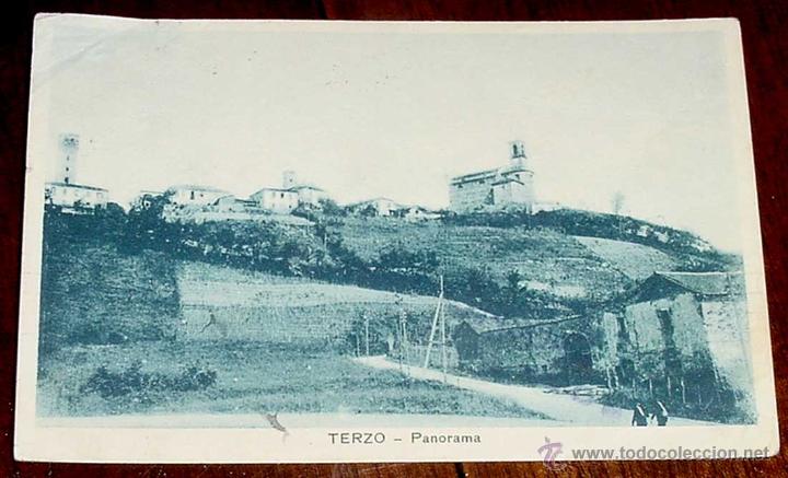 Postkarten: ANTIGUA POSTAL DE TERZO - PANORAMA - ITALIA - REVERSO CON SELLO DE LA CENSURA MILITAR DE LEON - CIRC
