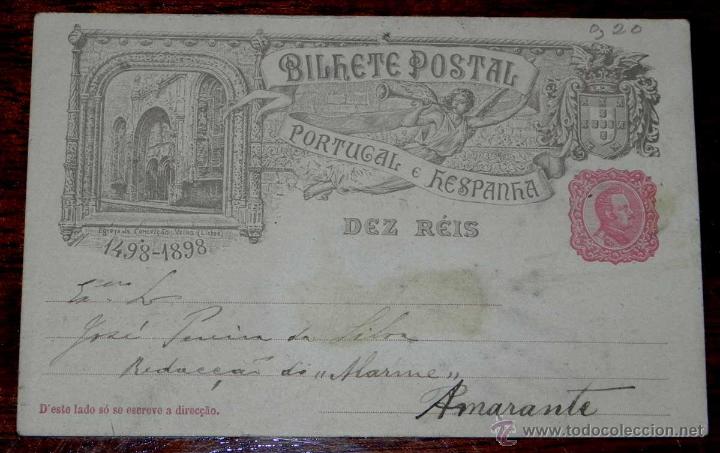 Postkarten: Portugal y Espa&ntilde;a &ndash; Bilhete Postal (prepagado) &ndash; Portugal e Hespanha &ndash; c.1898 - Tarjeta postal prepa