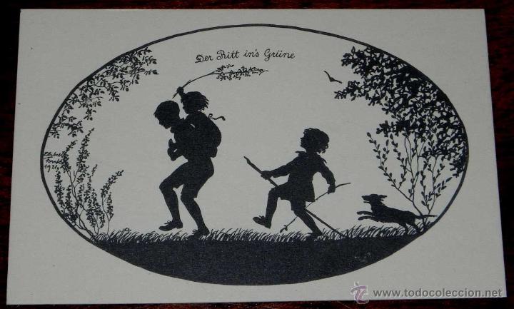 Postales: ANTIQUE POSTCARD - ELSBETH FORCK,S SCHATTENBILDER - REIHE XV - EMPIRE - SILHOUETTE - KUNSTVERLAG HER