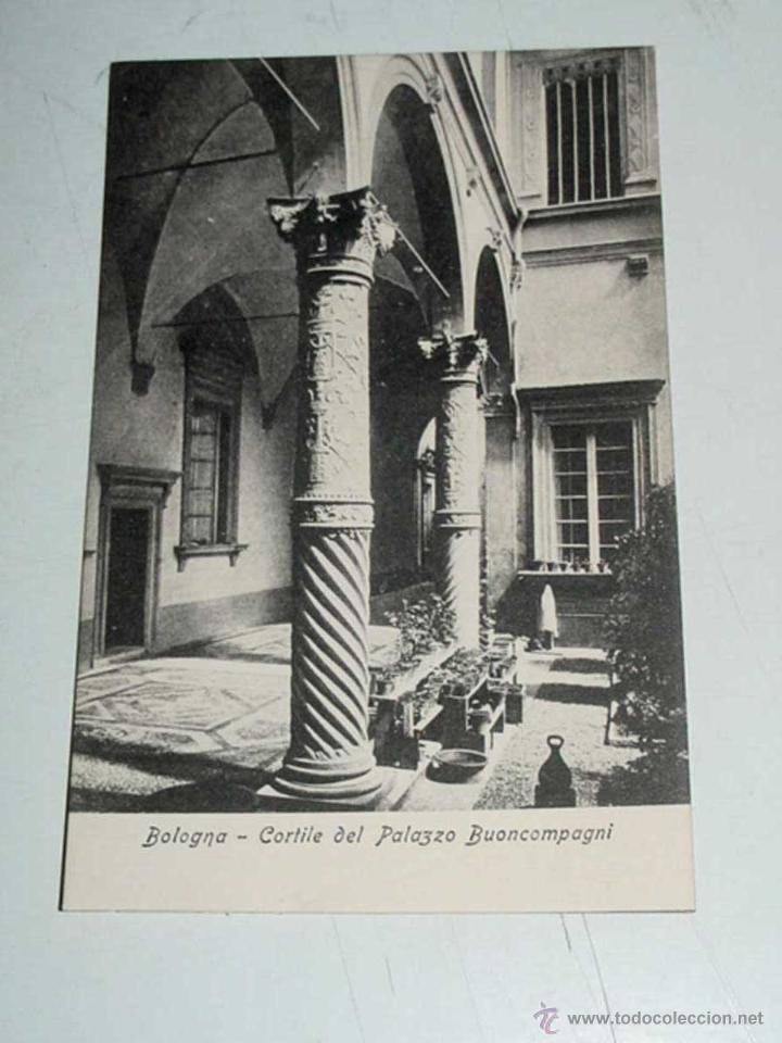 Postales: VECCHIA CARTOLINA POSTALE - ITALIA - BOLOGNA - CORTILE DEL PALAZZO BUONCOMPAGNI - EDIZ C.A. PINI - 1