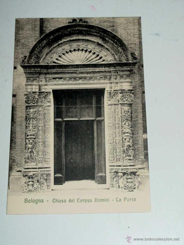 Cartoline: VECCHIA CARTOLINA POSTALE - ITALIA - BOLOGNA - CHIESA DEL CORPUS DOMINI - LA PORTA - EDIZ C.A. PINI