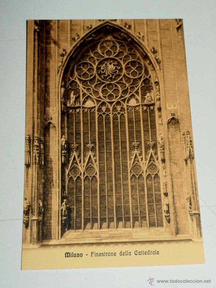 Cartes Postales: VECCHIA CARTOLINA POSTALE - ITALIA - MILANO - FINESTRONE DELLA CATTEDRALE - FOTOTIPIA ALTEROCCA - 66