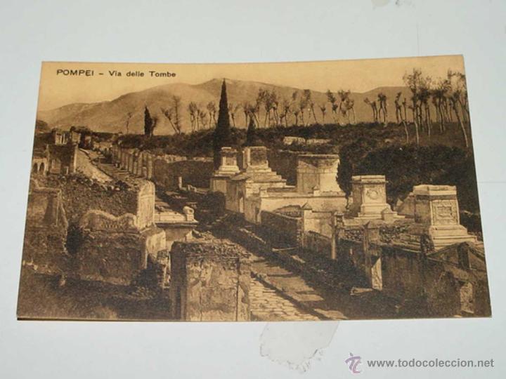 Postales: VECCHIA CARTOLINA POSTALE - ITALIA - POMPEI - VIA DELLE TOMBE - ED. E. RAGOZINO - 24387 - NON CIRCOL