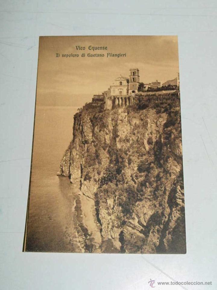Cartes Postales: VECCHIA CARTOLINA POSTALE - ITALIA - VICO EQUENSE - IL SEPOLCRO DI GAETANO FILANGIERI - E. RAGOZINO
