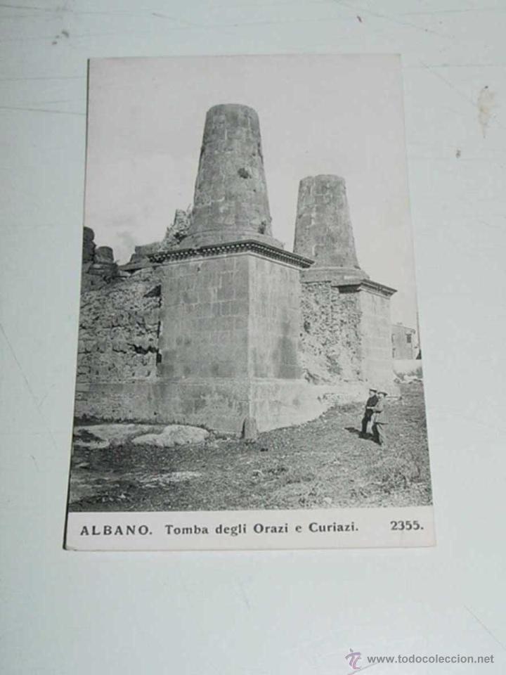 Cartes Postales: VECCHIA CARTOLINA POSTALE - ITALIA - ALBANO - TOMBA DEGLI ORAZI E CURIAZI - INCLUDE NO EDITORIALE -