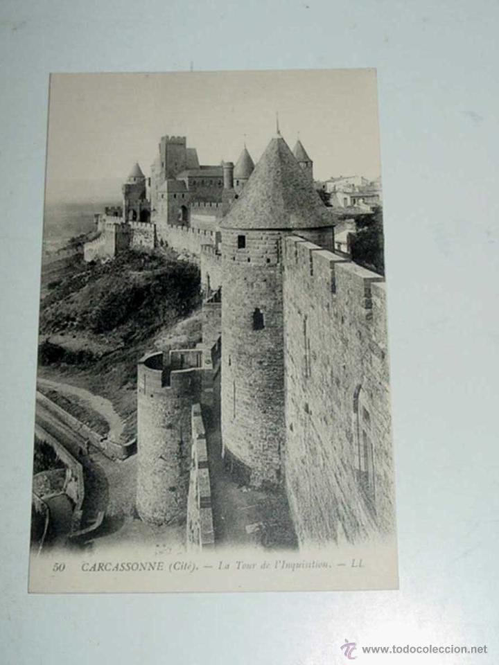 Postales: ANTIQUE CARTE POSTALE - FRANCE - CARCASSONNE - LA TOUR DE L,INQUISITION - LL. - 50 - NE CIRCULENT PA