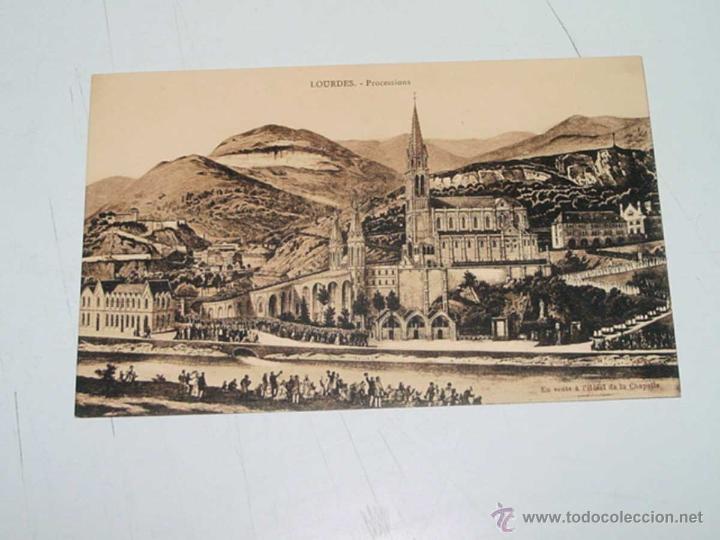 Postkarten: ANTIQUE CARTE POSTALE - FRANCE - LOURDES - PROCESSIONS - EDITORIAL ILLISIBLE - NE CIRCULENT PAS