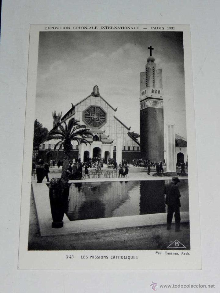 Postcards: ANTIQUE CARTE POSTALE - FRANCE - PARIS - EXPOSITION COLONIALE INTERNATIONALE - LES MISSIONS CATHOLIQ