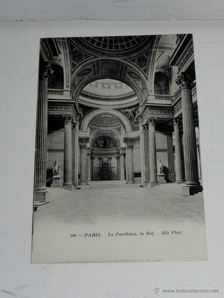 Postcards: ANTIQUE CARTE POSTALE - FRANCE - PARIS - LE PANTHEON, LA NEF - ND PHOT - 398 - NE CIRCULENT PAS