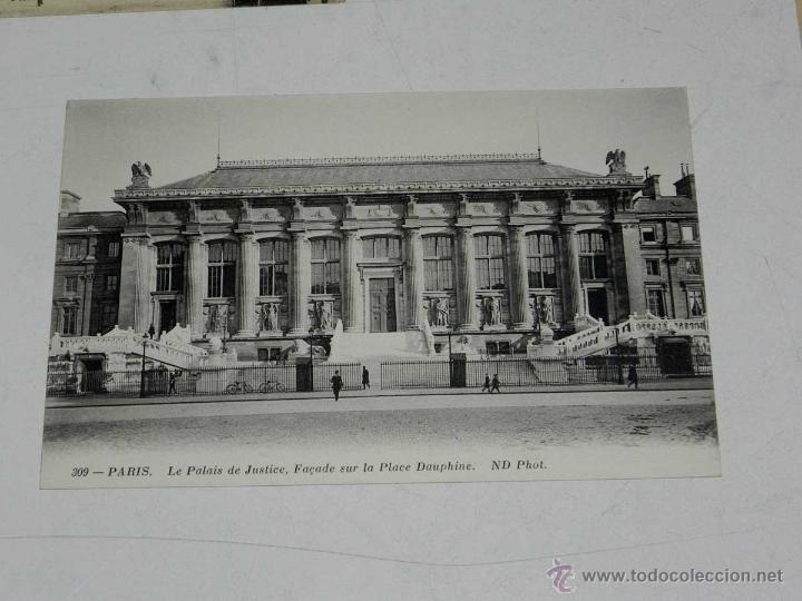 Postcards: ANTIQUE CARTE POSTALE - FRANCE - PARIS - LE PALAIS DE JUSTICE, FA&Ccedil;ADE SUR LA PLACE DAUPHINE - ND PHO
