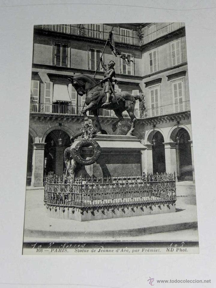 Postkarten: ANTIQUE CARTE POSTALE - FRANCE - PARIS - STATUE DE JEANNE D,ARC, PAR FREMIEL - ND PHOT - 108 - NE CI