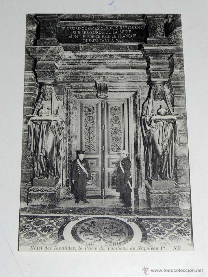 Postcards: ANTIQUE CARTE POSTALE - FRANCE - PARIS - HOTEL DES INVALIDES, LA PORTE DU TUMBEAU DE NAPOLEON - ND P