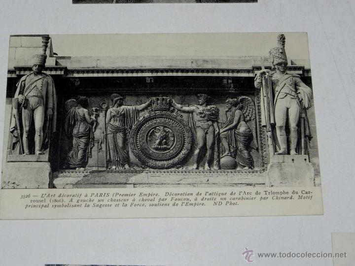 Postkarten: ANTIQUE CARTE POSTALE - FRANCE - PARIS - L,ART DECORATIV A PARIS - DECORATION DE L,ATTIQUE DE L,ARC