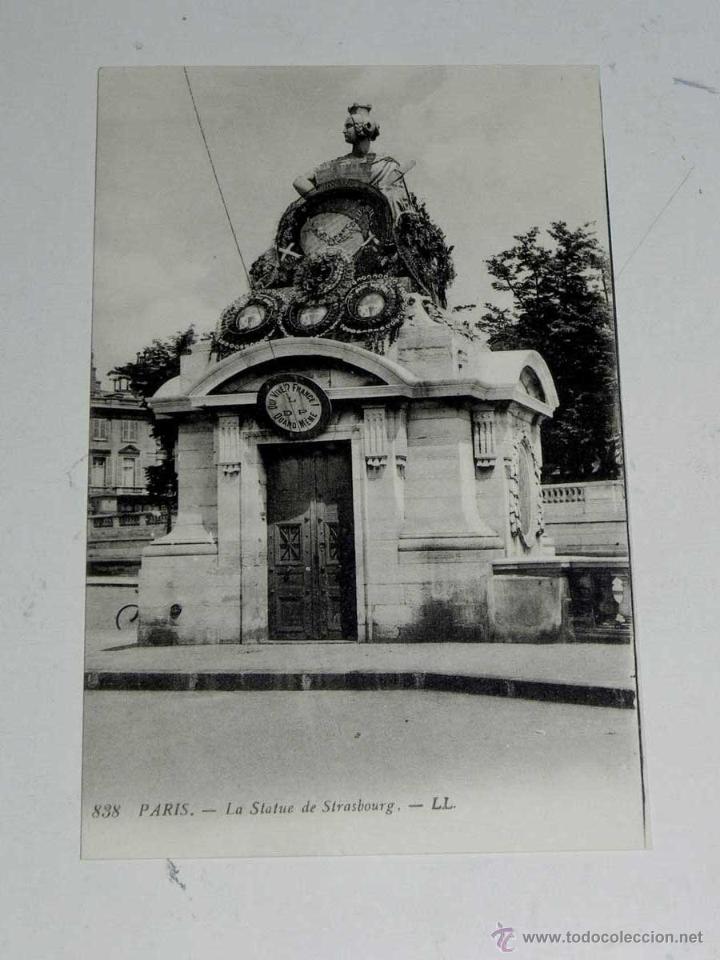 Postcards: ANTIQUE CARTE POSTALE - FRANCE - PARIS - LE STATUE DE STRASBOURG - LL. - 838 - NE CIRCULENT PAS