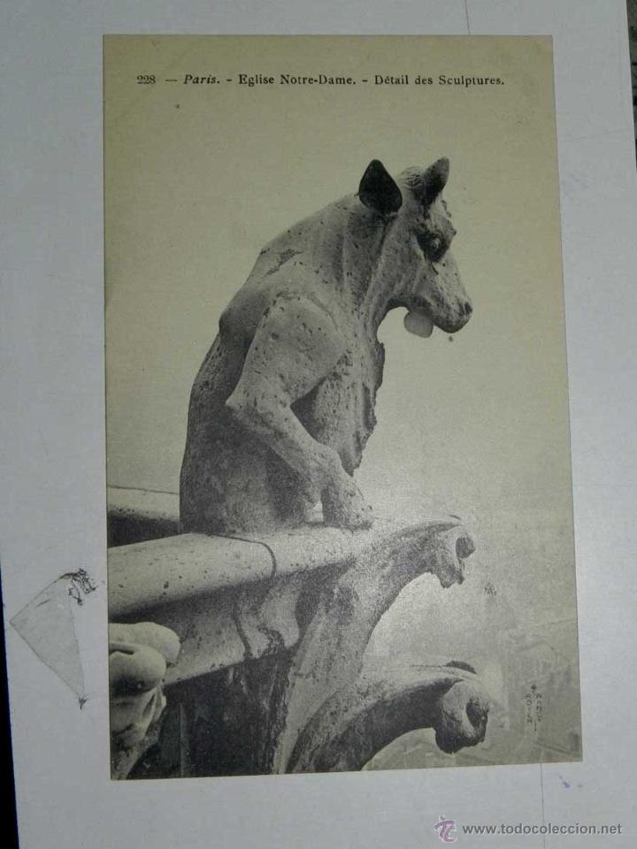 Postkarten: ANTIQUE CARTE POSTALE - FRANCE - PARIS - EGLISE NOTRE-DAME - DETAIL DES SCULPTURES- ROYER NANCY - 22