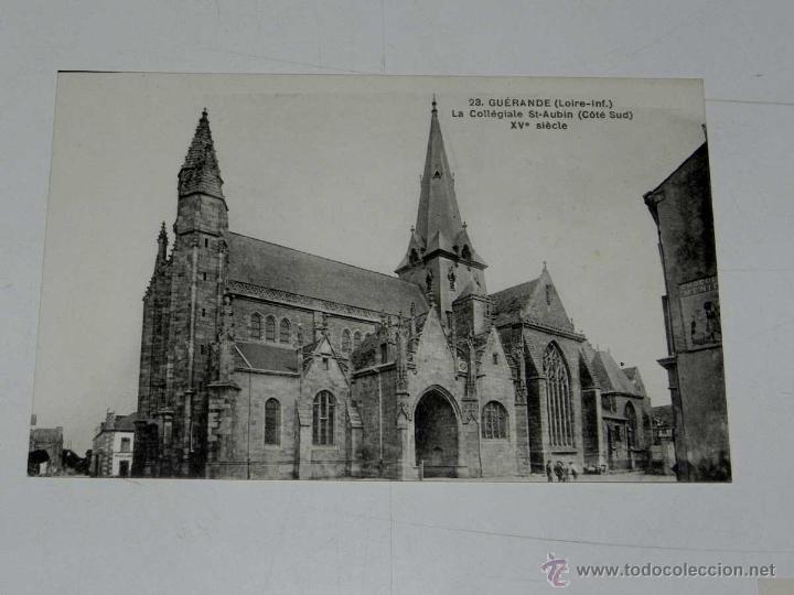 Cartoline: ANTIQUE CARTE POSTALE - FRANCE - GUERANDE (LOIRE-INF) - LA COLLEGIALE SAINT-AUBIN - COMPREND PAS DE