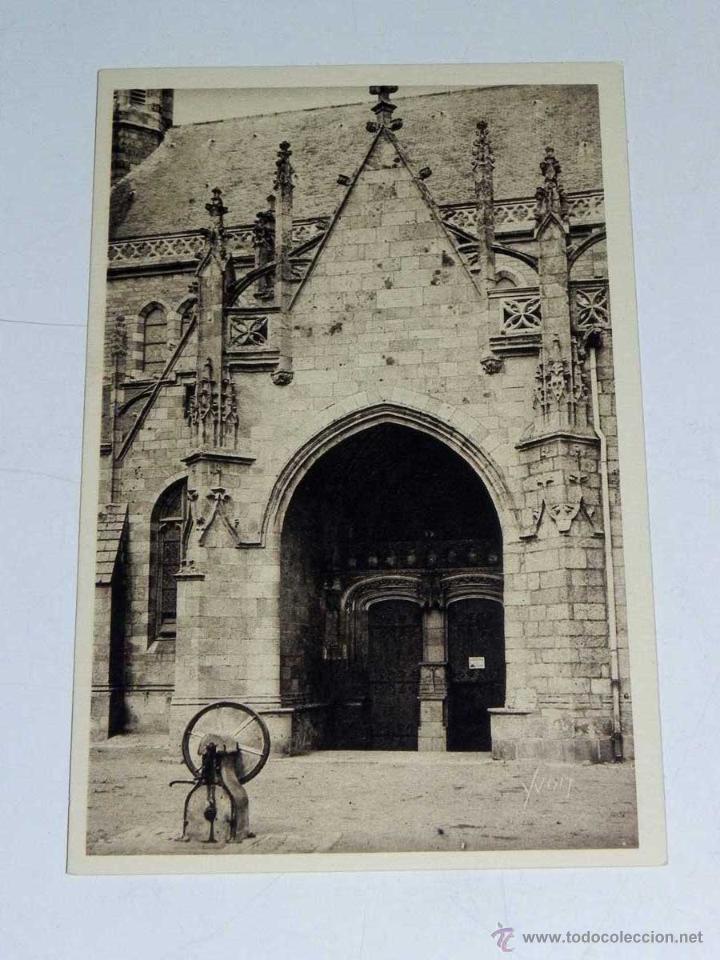 Cartoline: ANTIQUE CARTE POSTALE - FRANCE - GUERANDE - LA DOUCE FRANCE (LOIRE-INF) - LE PORCHE DE LA COLLEGIALE