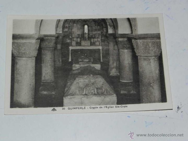 Cartoline: ANTIQUE CARTE POSTALE - FRANCE - QUIMPERLE - CRYPTE DE L,EGLISE STE-CROIX - CAP - 30 - NE CIRCULENT